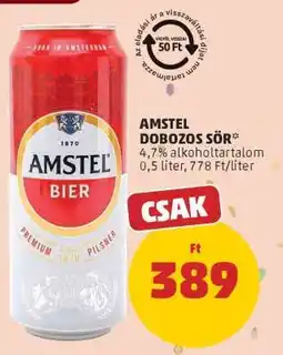 PENNY Amstel dobozos sör ajánlat