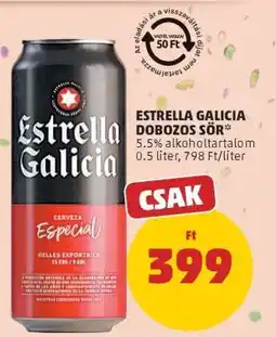 PENNY ESTRELLA GALICIA DOBOZOS SÖR ajánlat