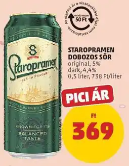 PENNY Staropramen dobozos sör ajánlat