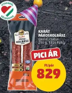 PENNY Karát Pároskolbász ajánlat