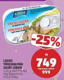 PENNY LOSOS TŐKEHALMÁJ SAJÁT LÉBEN ajánlat