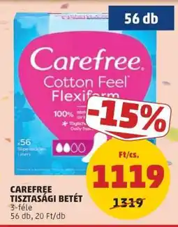 PENNY CAREFREE Tisztasági betét ajánlat