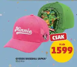PENNY Gyerek Baseball Sapka ajánlat