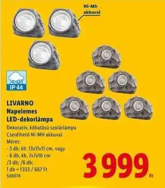 Lidl LIVARNO Napelemes LED-dekorlámpa ajánlat