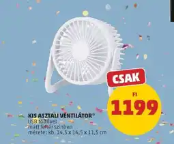 PENNY Kis asztali ventilátor ajánlat