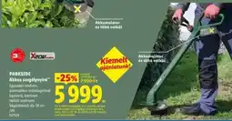 Lidl PARKSIDE Akkus szegélynyíró ajánlat