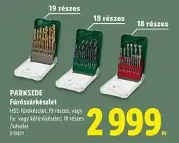 Lidl PARKSIDE Fúrószárkészlet ajánlat