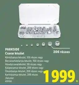 Lidl PARKSIDE Csavar készlet ajánlat
