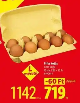 Lidl Friss tojás ajánlat