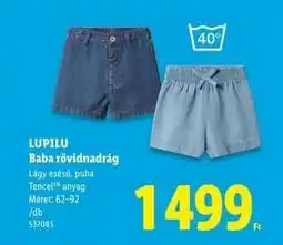 Lidl LUPILU Baba rövidnadrág ajánlat