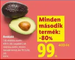 Lidl Avokádó ajánlat