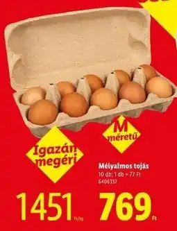 Lidl Mélyalmos Tojás ajánlat