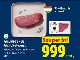 Lidl FALUVÉGI HÚS Friss bivalycomb ajánlat