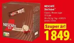 Lidl NESCAFÉ 3in1 kávé ajánlat