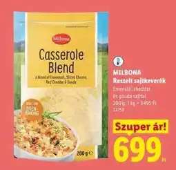 Lidl MILBONA Reszelt sajtkeverék ajánlat