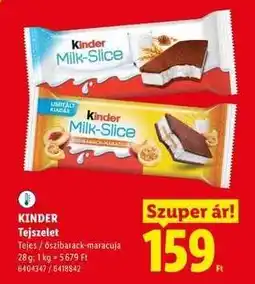 Lidl Kinder ajánlat