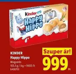 Lidl KINDER Happy Hippo ajánlat