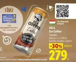 Lidl HELL Ice Coffee ajánlat