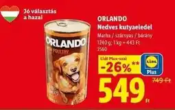 Lidl Orlando Nedves kutyaeledel ajánlat