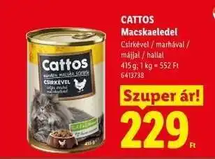 Lidl Cattos Macskaeledel ajánlat