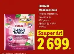 Lidl FORMIL Mosókapszula ajánlat