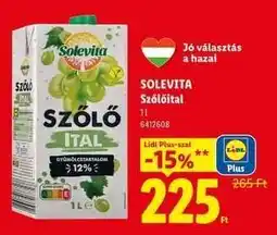 Lidl Solevita Szőlőital ajánlat