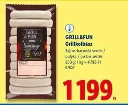 Lidl GRILL&FUN Grillkolbász ajánlat