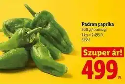 Lidl Padron paprika ajánlat
