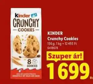 Lidl Kinder Crunchy Cookies ajánlat