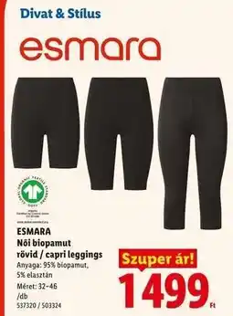 Lidl ESMARA ajánlat