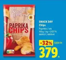 Lidl SNACK DAY Chips ajánlat