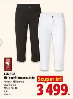 Lidl ESMARA ajánlat