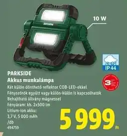 Lidl PARKSIDE ajánlat