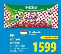 Lidl PÖTTYÖS Túró Rudi ajánlat