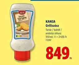 Lidl KANIA Grillszósz ajánlat