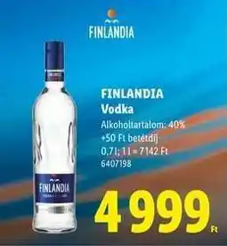 Lidl FINLANDIA Vodka ajánlat