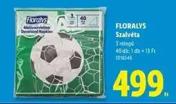 Lidl FLORALYS Szalvéta ajánlat