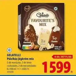 Lidl GELATELLI Pálcikás jégkrém mix ajánlat