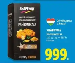 Lidl SHAPEWAY Panírmorzsa ajánlat