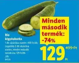 Lidl Bio kígyóuborka ajánlat