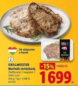 Lidl GRILLMEISTER Marinált sertéskaraj ajánlat