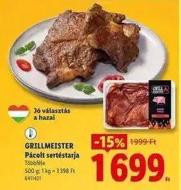 Lidl GRILLMEISTER Pácolt sertéstarja ajánlat