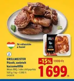 Lidl GRILLMEISTER Pácolt, szeletelt kacsamellfilé ajánlat