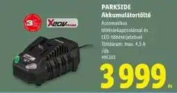 Lidl PARKSIDE Akkumulátortöltő ajánlat