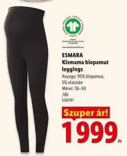 Lidl ESMARA Kismama biopamut leggings ajánlat