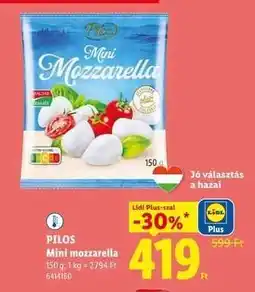 Lidl PILOS Mini mozzarella ajánlat