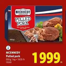 Lidl MCENNEDY Pulled pork ajánlat