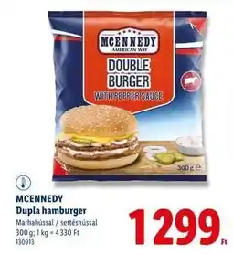 Lidl MCENNEDY Dupla hamburger ajánlat