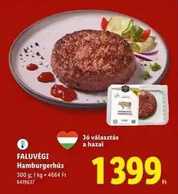 Lidl FALUVÉGI Hamburgerhús ajánlat