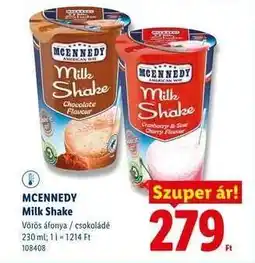 Lidl MCENNEDY Milk shake ajánlat